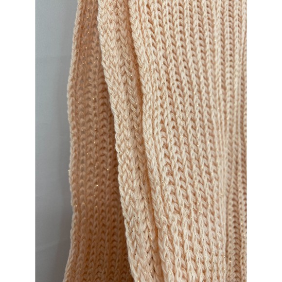Style & Co NWT Solid Ribbed Muffler Extra Long Recycled Wrap Scarf Blush OS New - Picture 10 of 11